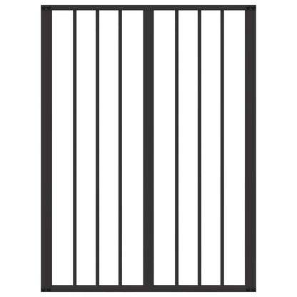 Hondenhek 8 pcs Zwart 60 x 80 cm Gegalvaniseerd staal
