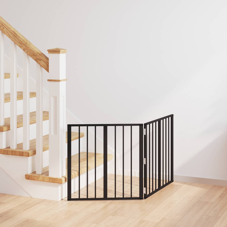 Hondenhek 2 pcs Zwart 60 x 60 cm Gegalvaniseerd staal