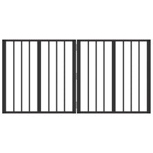 Hondenhek 2 pcs Zwart 60 x 60 cm Gegalvaniseerd staal