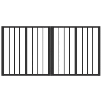 Hondenhek 2 pcs Zwart 60 x 60 cm Gegalvaniseerd staal