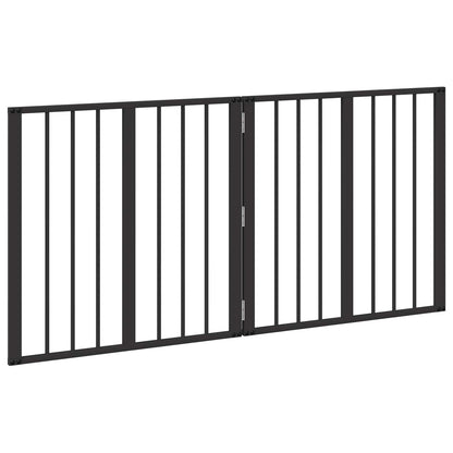 Hondenhek 2 pcs Zwart 60 x 60 cm Gegalvaniseerd staal