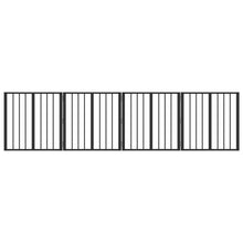 Hondenhek 4 pcs Zwart 60 x 60 cm Gegalvaniseerd staal