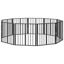 Hondenhek 10 pcs Zwart 60 x 60 cm Gegalvaniseerd staal