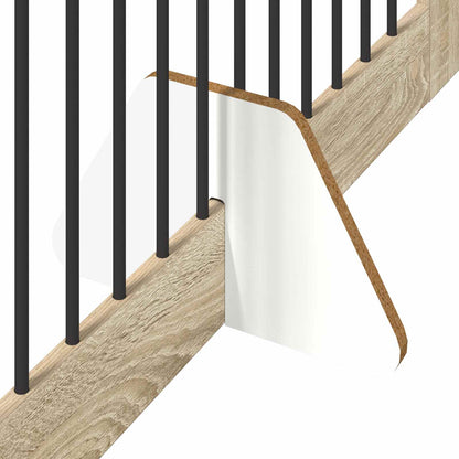 Hondenhekje met standaards 2 pcs Sonoma Eiken 100 x 100 cm