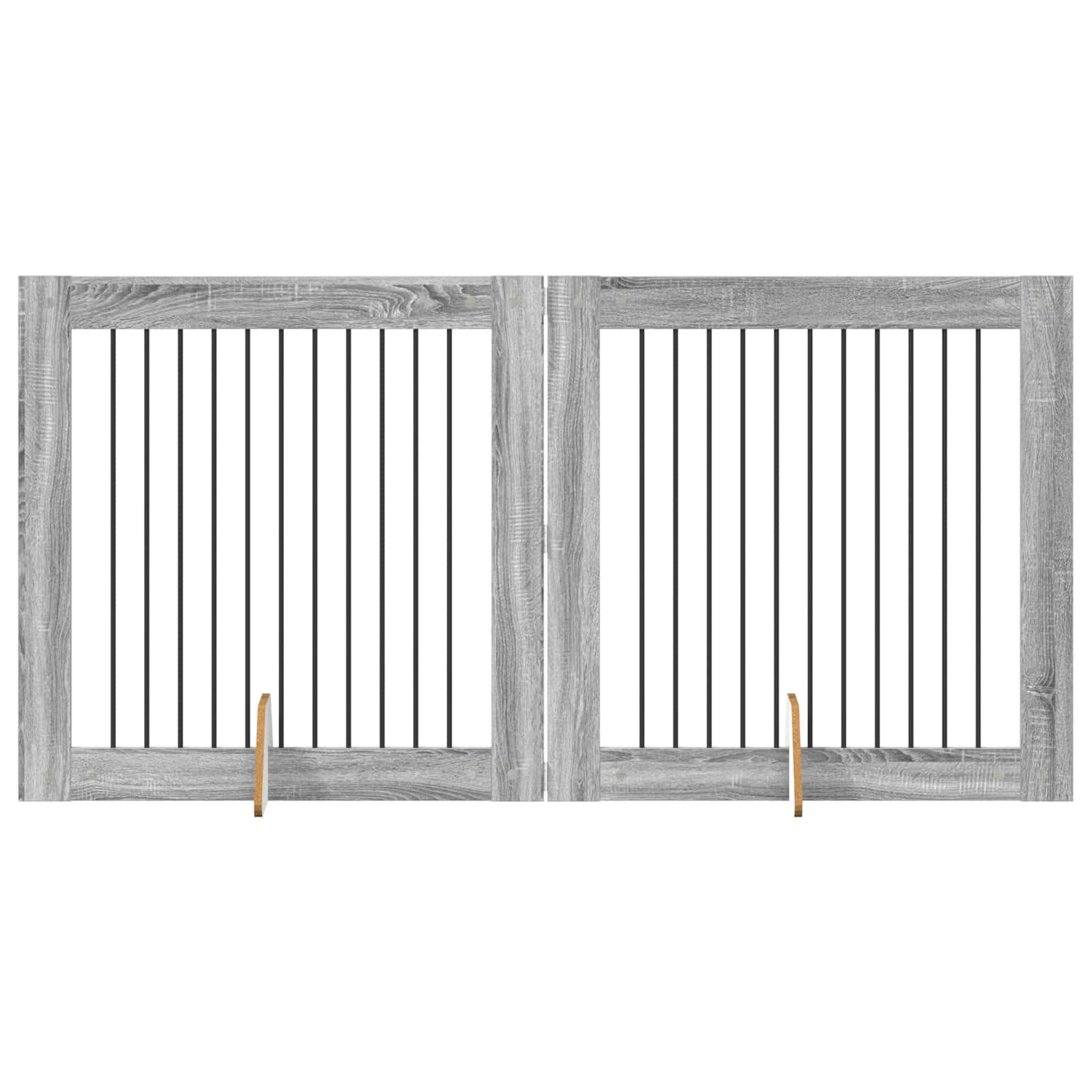 Honden Playpen 2 pcs Grijze Sonoma 100 x 100 cm