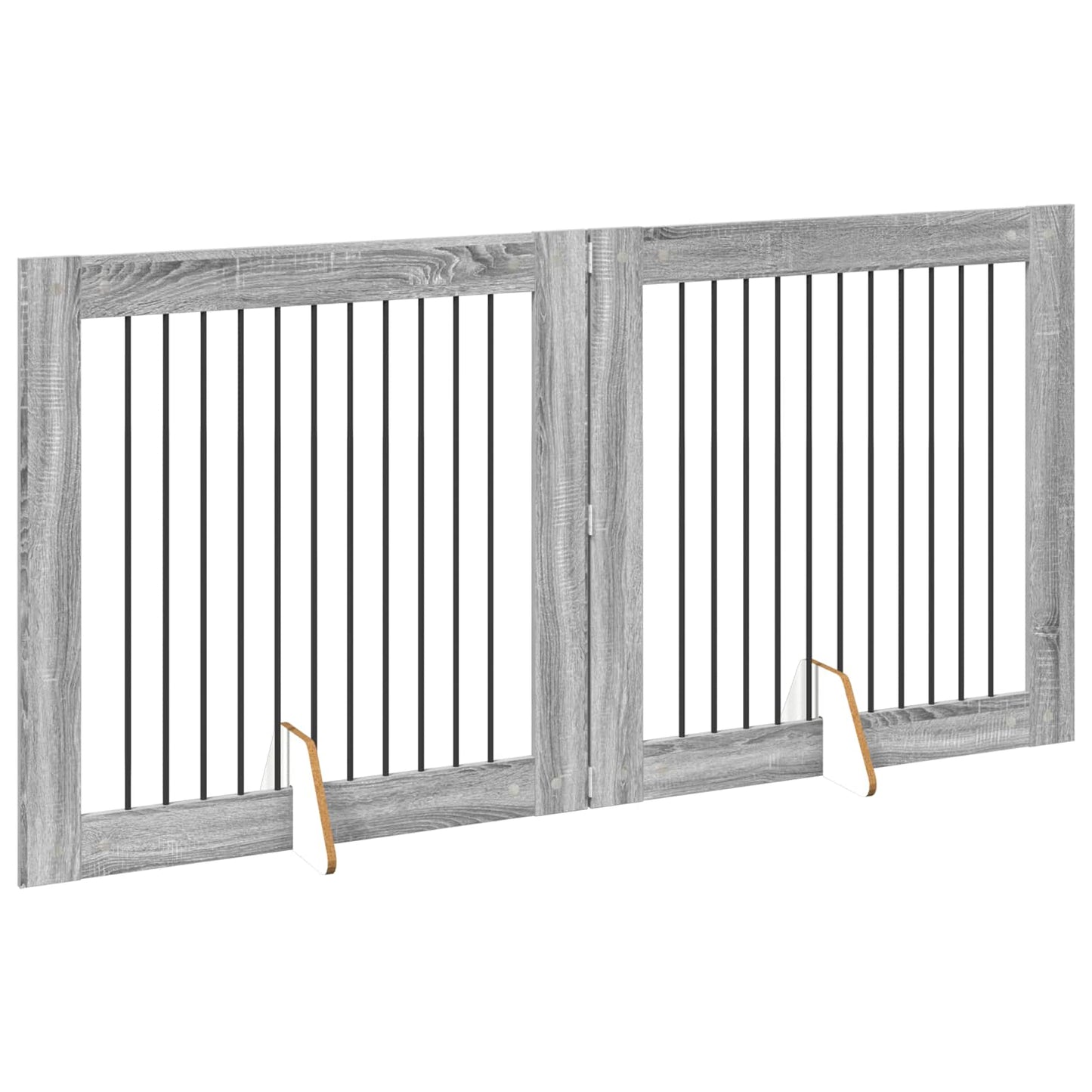 Honden Playpen 2 pcs Grijze Sonoma 100 x 100 cm