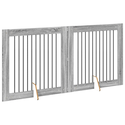 Honden Playpen 2 pcs Grijze Sonoma 100 x 100 cm