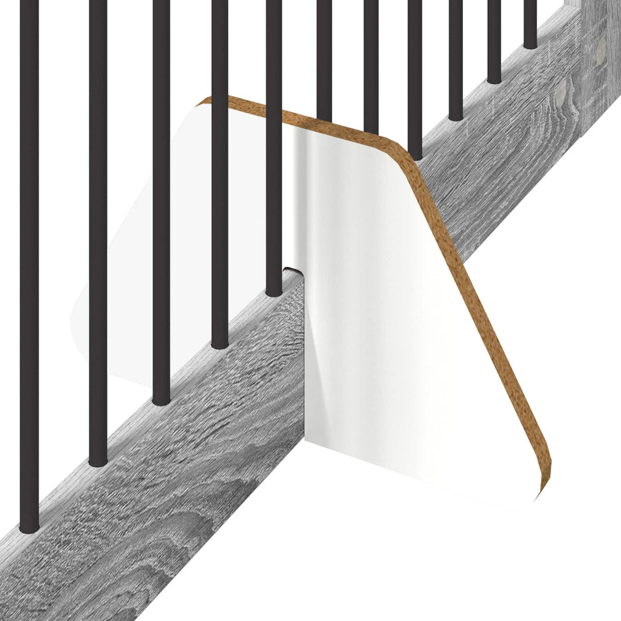 Hondenhekje met standaards 4 pcs Grijs sonoma 100 x 100 cm