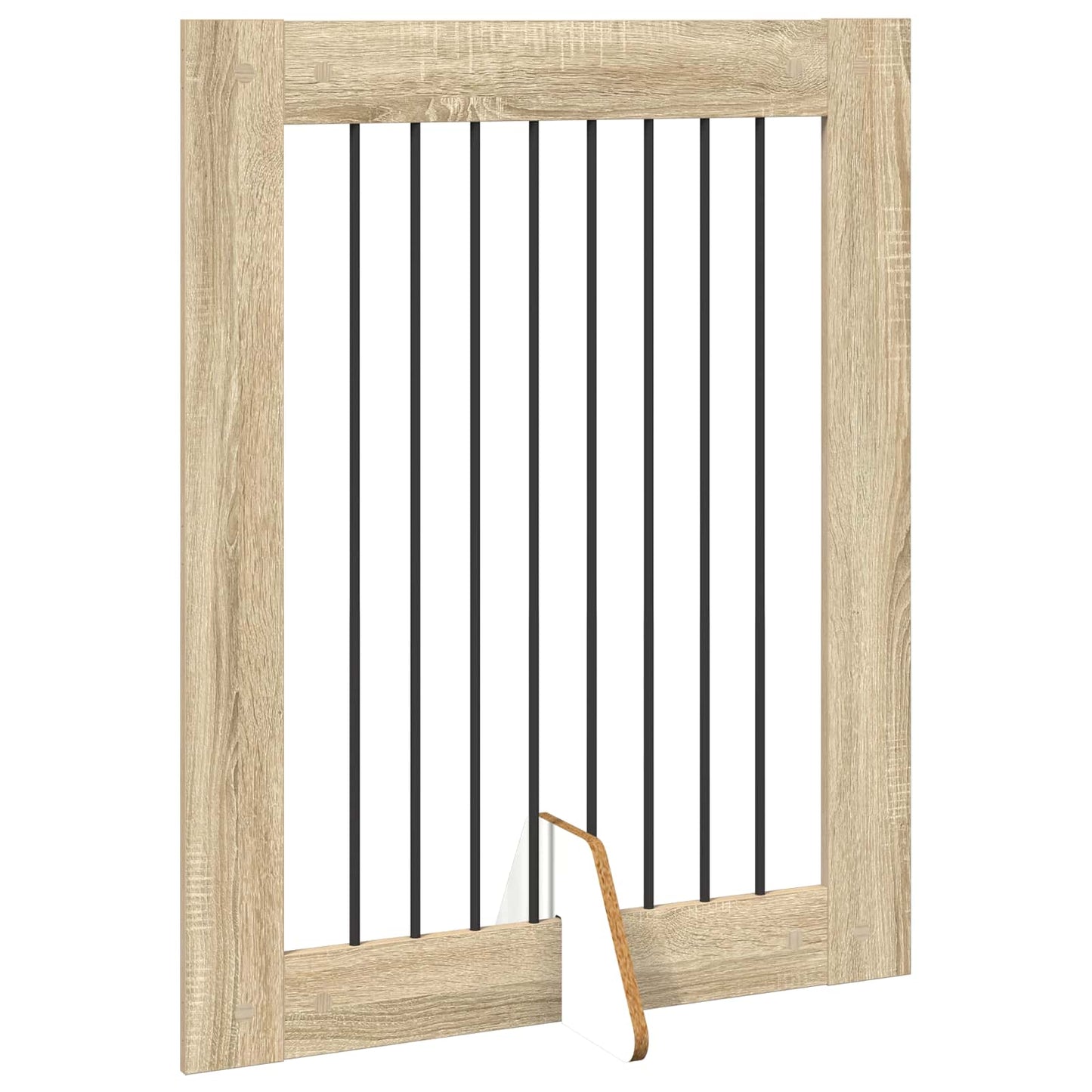 Hondenhekje met standaards 2 pcs Sonoma Eiken 80 x 100 cm