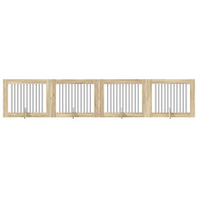 Hondenhekje met standaards 4 pcs Sonoma Eiken 100 x 80 cm
