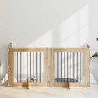 Hondenhek 80 cm 4 stuks Sonoma Eiken