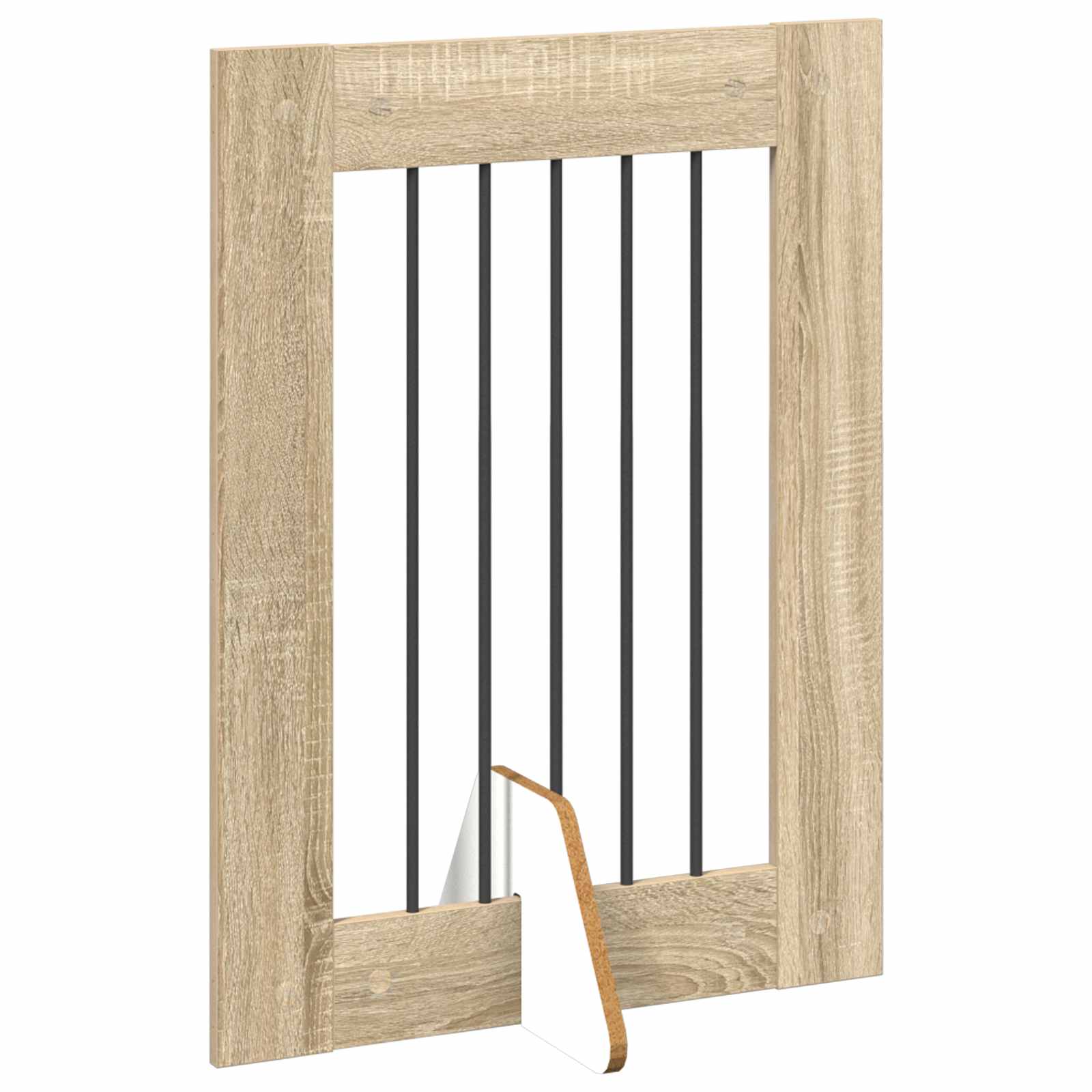 Hondenhekje met standaards 4 pcs Sonoma Eiken 60 x 80 cm