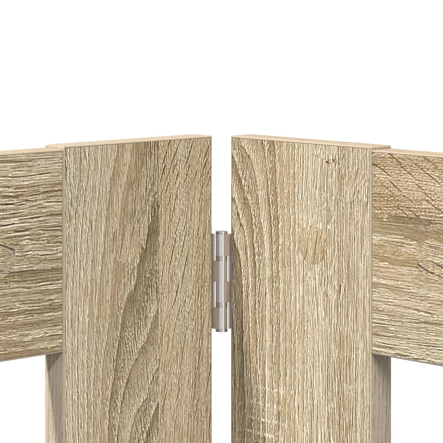 Hondenhekje met standaards 2 pcs Sonoma Eiken 100 x 60 cm