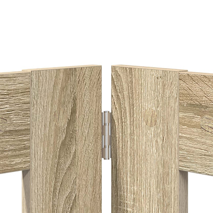 Hondenhekje met standaards 2 pcs Sonoma Eiken 100 x 60 cm