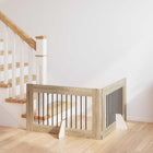 Hondenhek 2 stuks 100x60 cm bewerkt hout Sonoma eiken