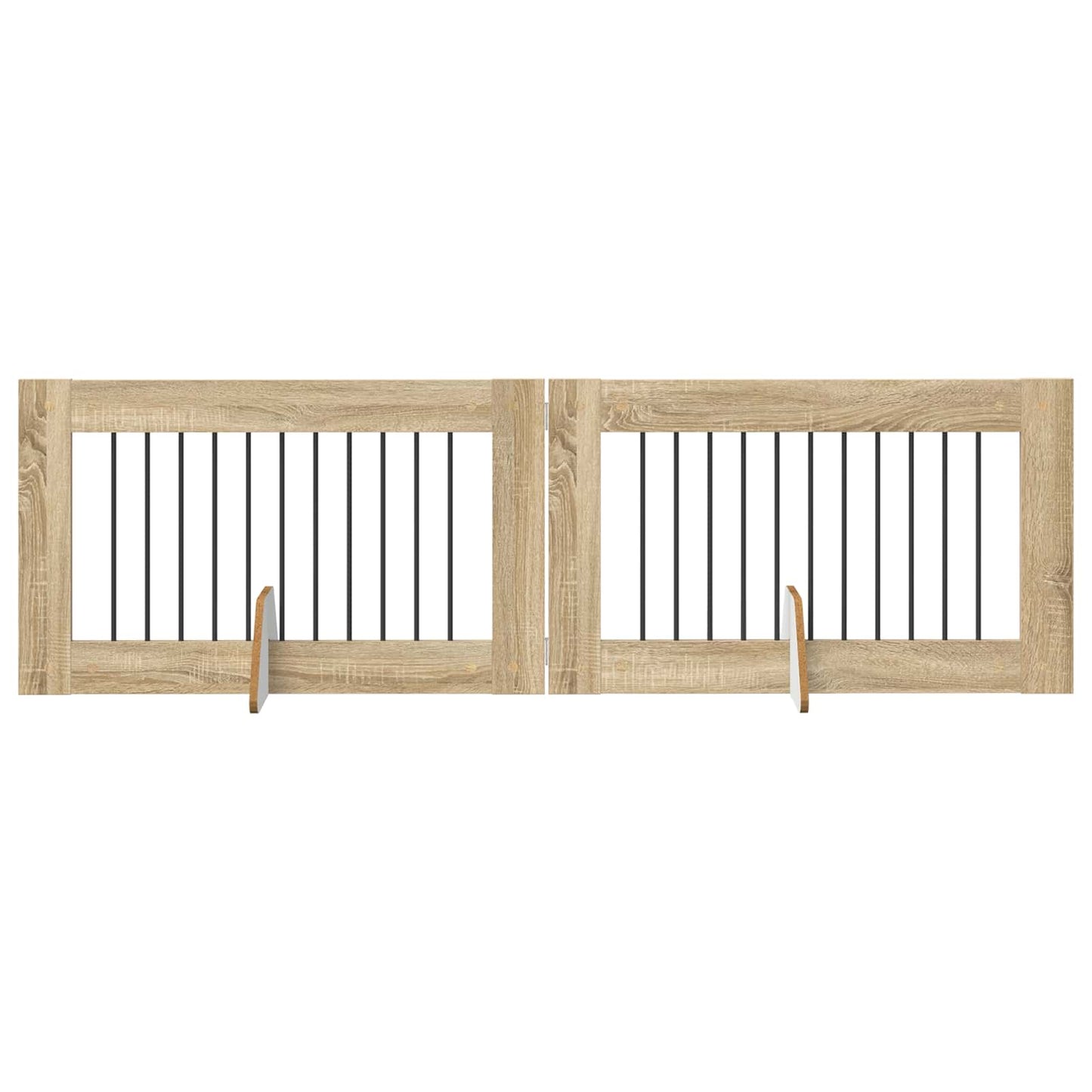 Hondenhekje met standaards 2 pcs Sonoma Eiken 100 x 60 cm