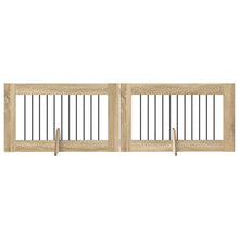 Hondenhekje met standaards 2 pcs Sonoma Eiken 100 x 60 cm
