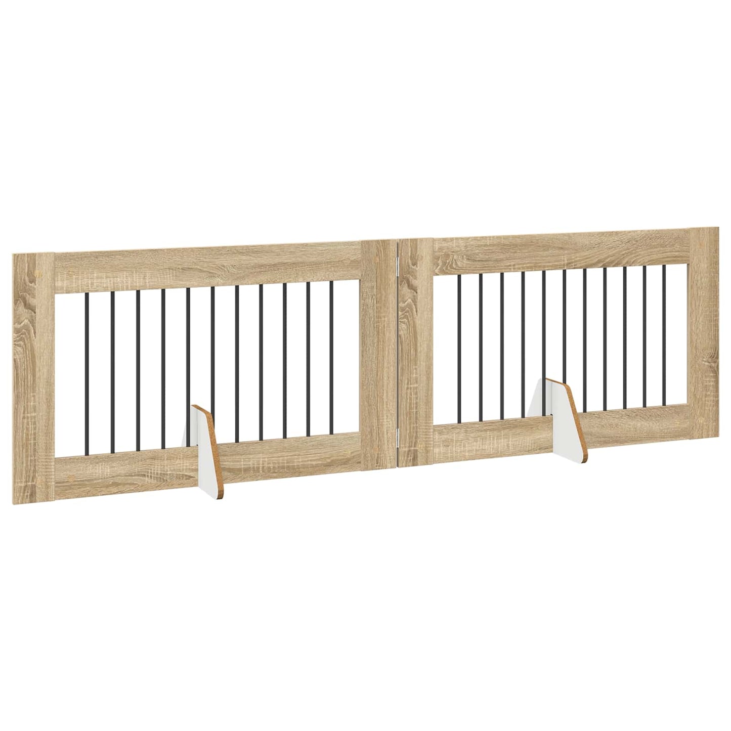 Hondenhekje met standaards 2 pcs Sonoma Eiken 100 x 60 cm