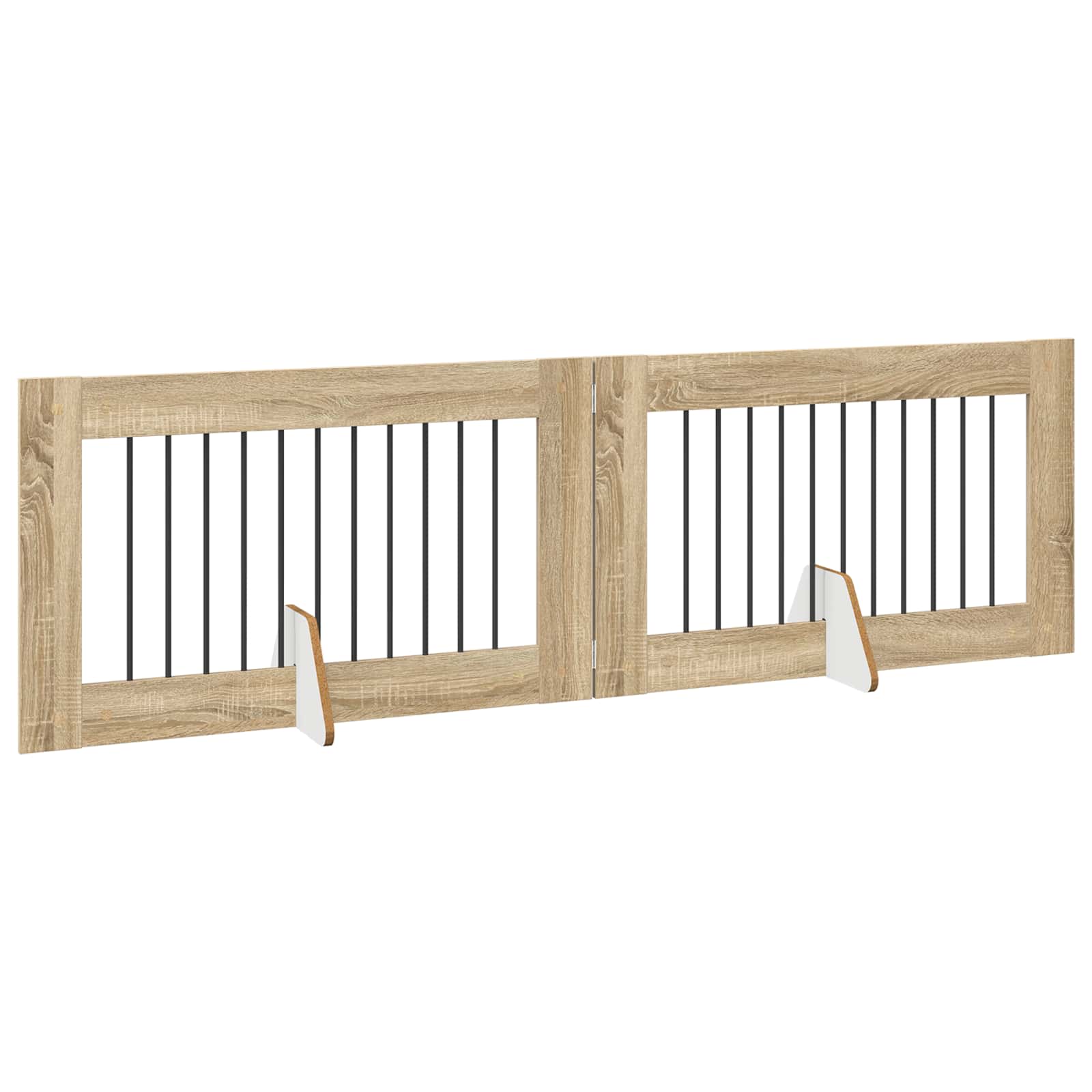Hondenhekje met standaards 2 pcs Sonoma Eiken 100 x 60 cm