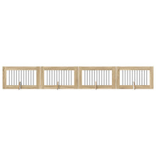 Hondenhekje met standaards 4 pcs Sonoma Eiken 100 x 60 cm