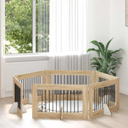 Hondenhekje 6 stuks 100x60 cm Sonoma Eiken