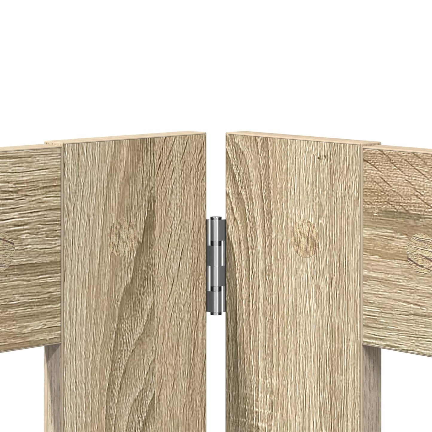 Hondenhekje met standaards 2 pcs Sonoma Eiken 80 x 60 cm