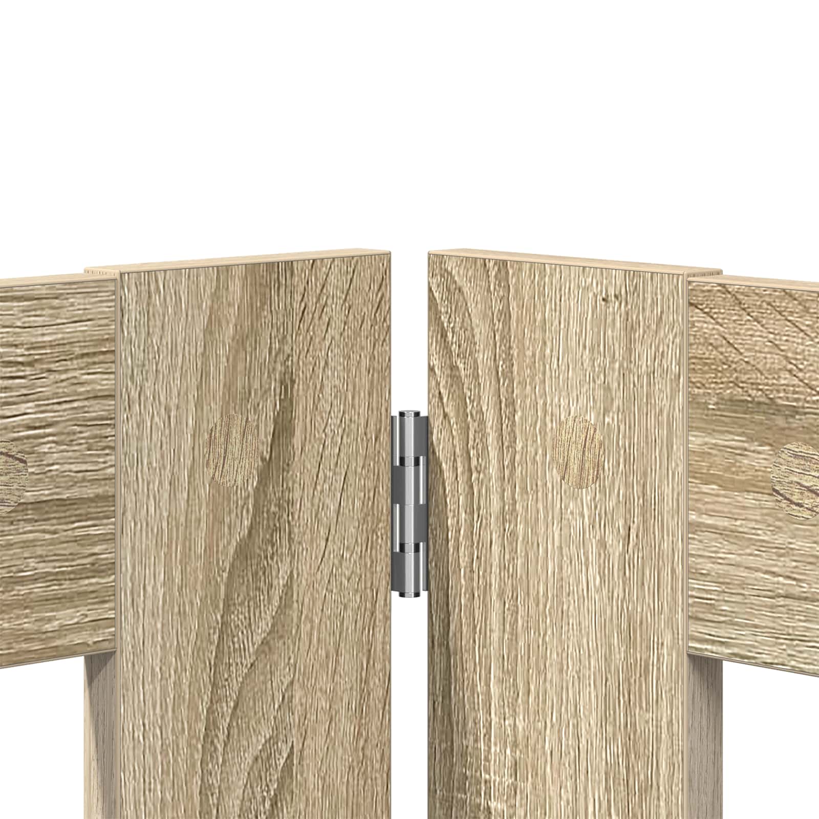 Hondenhekje met standaards 2 pcs Sonoma Eiken 80 x 60 cm