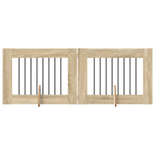 Hondenhekje met standaards 2 pcs Sonoma Eiken 80 x 60 cm