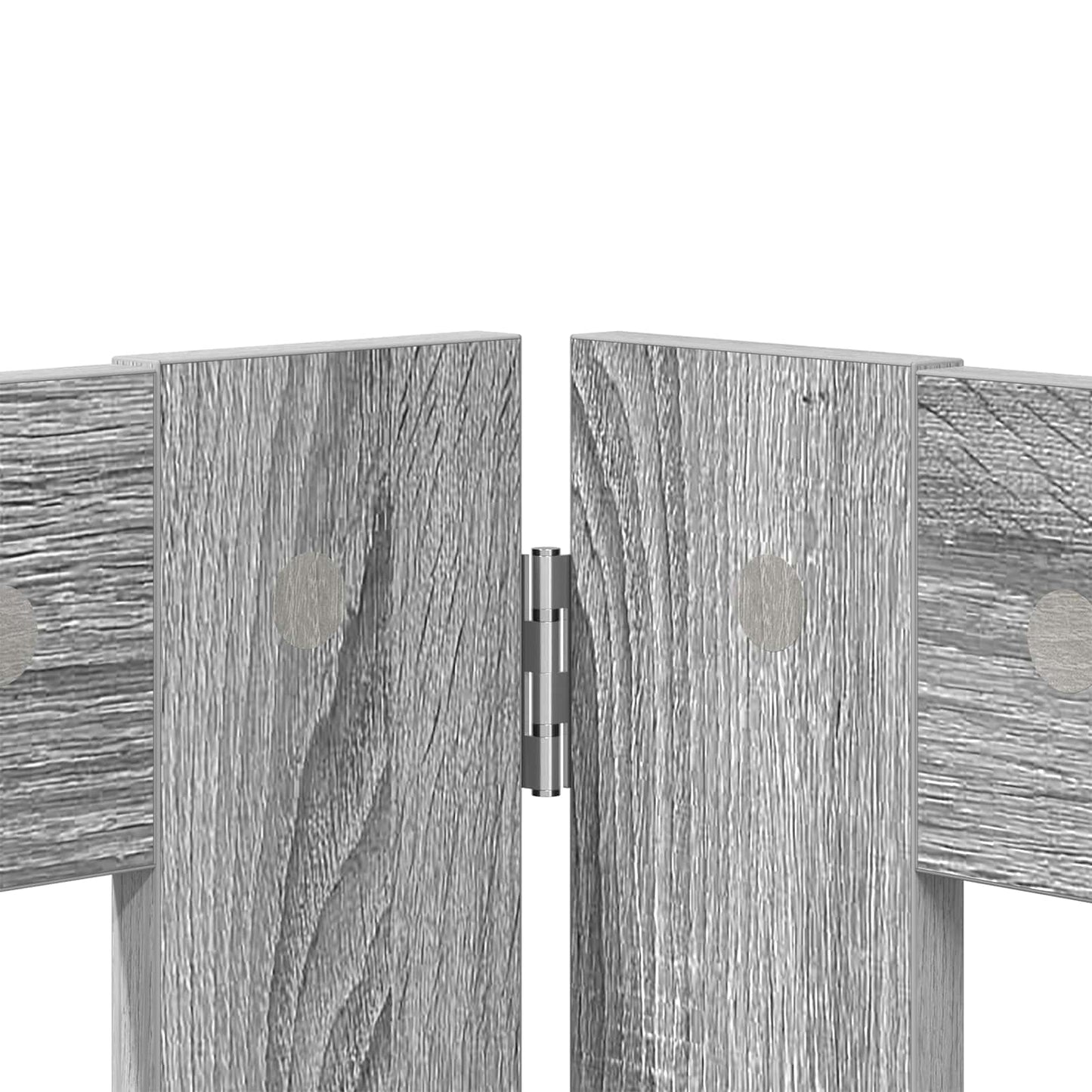 Hondenhekje met standaards 2 pcs Grijs sonoma 80 x 60 cm
