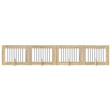 Hondenhekje met standaards 4 pcs Sonoma Eiken 80 x 60 cm