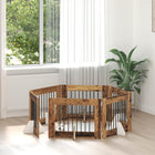 Hondenhekje 6 delen 482x60 cm oud hout