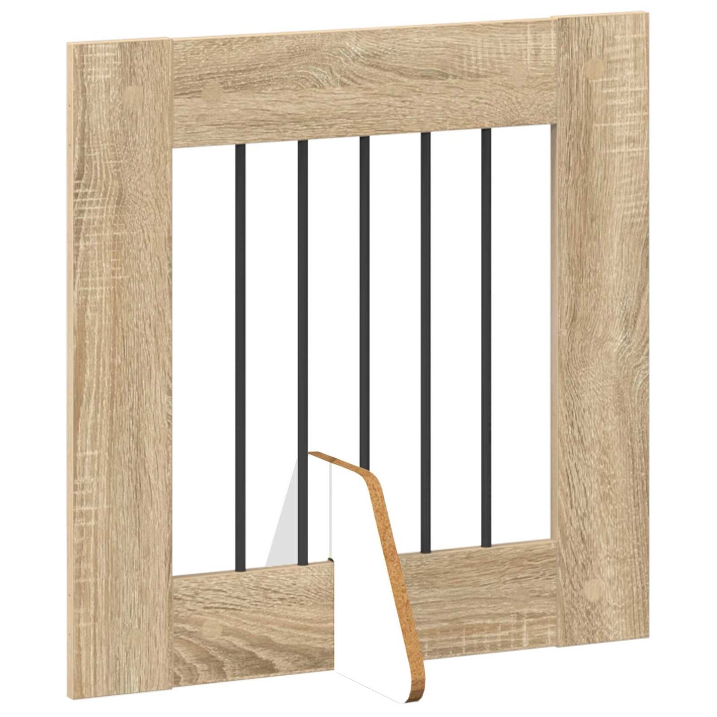 Hondenhekje met standaards 2 pcs Sonoma Eiken 60 x 60 cm