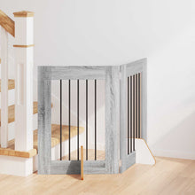 Hondenhekje met standaards 2 pcs Grijs sonoma 60 x 60 cm