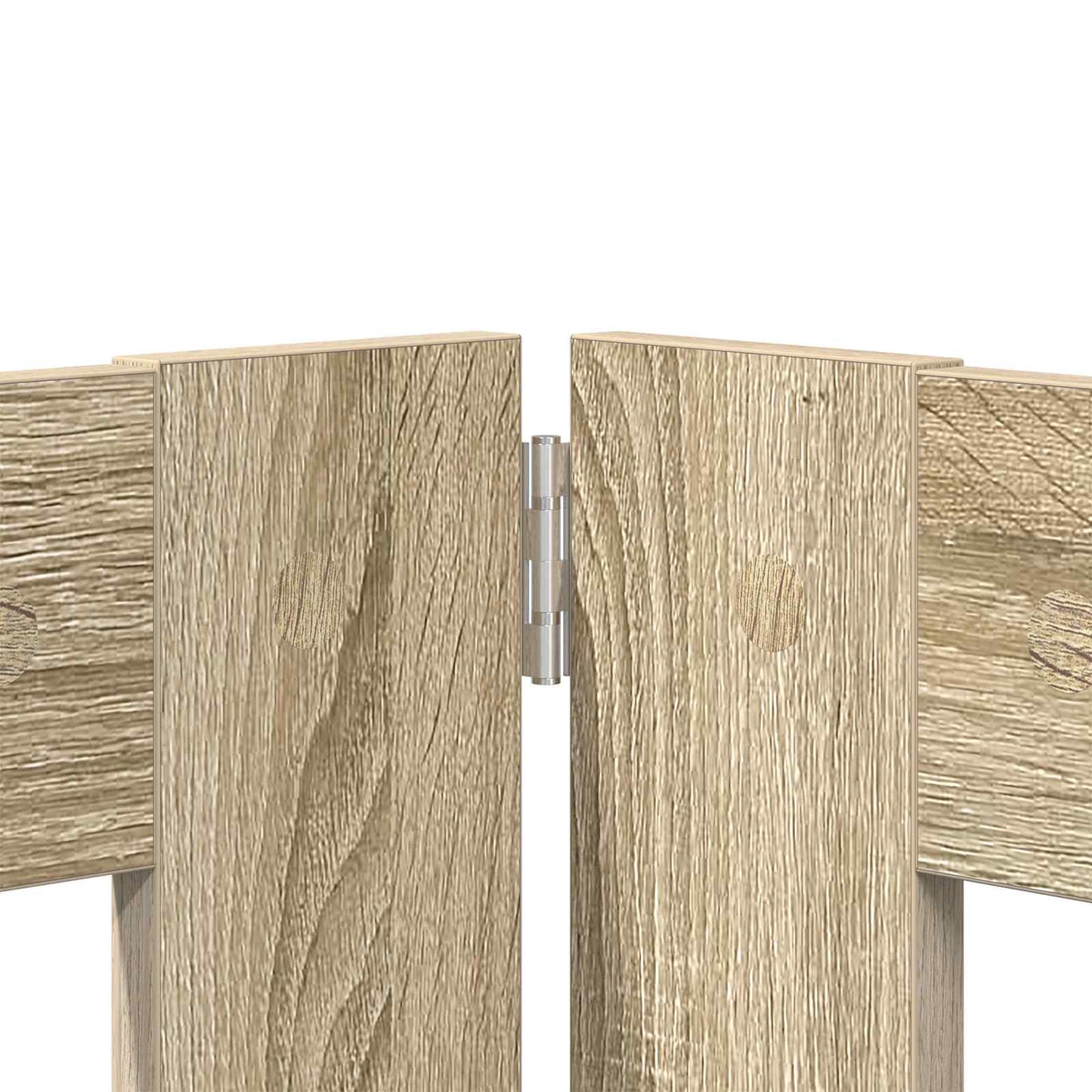 Hondenhekje met standaards 8 pcs Sonoma Eiken 60 x 60 cm