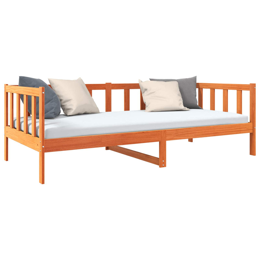 Bedframe Wasbruin 100 x 200 cm Massief grenenhout