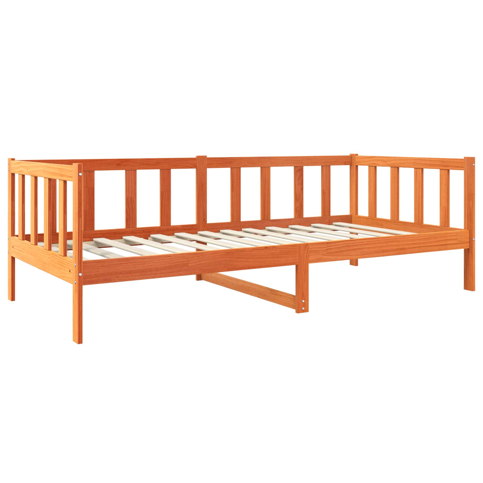 Bedframe Wasbruin 100 x 200 cm Massief grenenhout