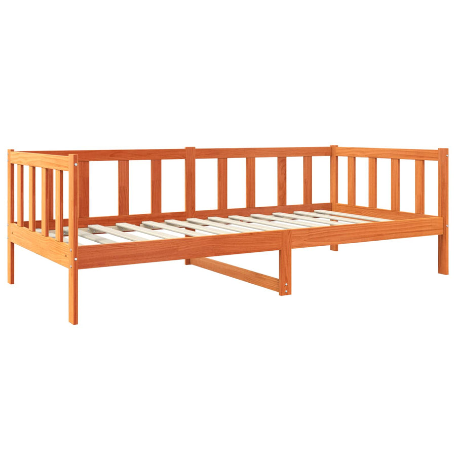 Bedframe Wasbruin 100 x 200 cm Massief grenenhout