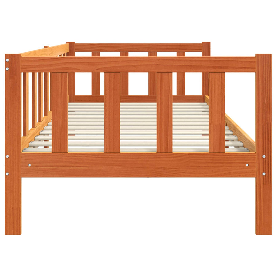 Bedframe Wasbruin 100 x 200 cm Massief grenenhout