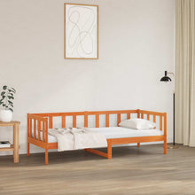 Bedframe met hoofdeinde Wasbruin 80 x 200 cm Massief grenenhout