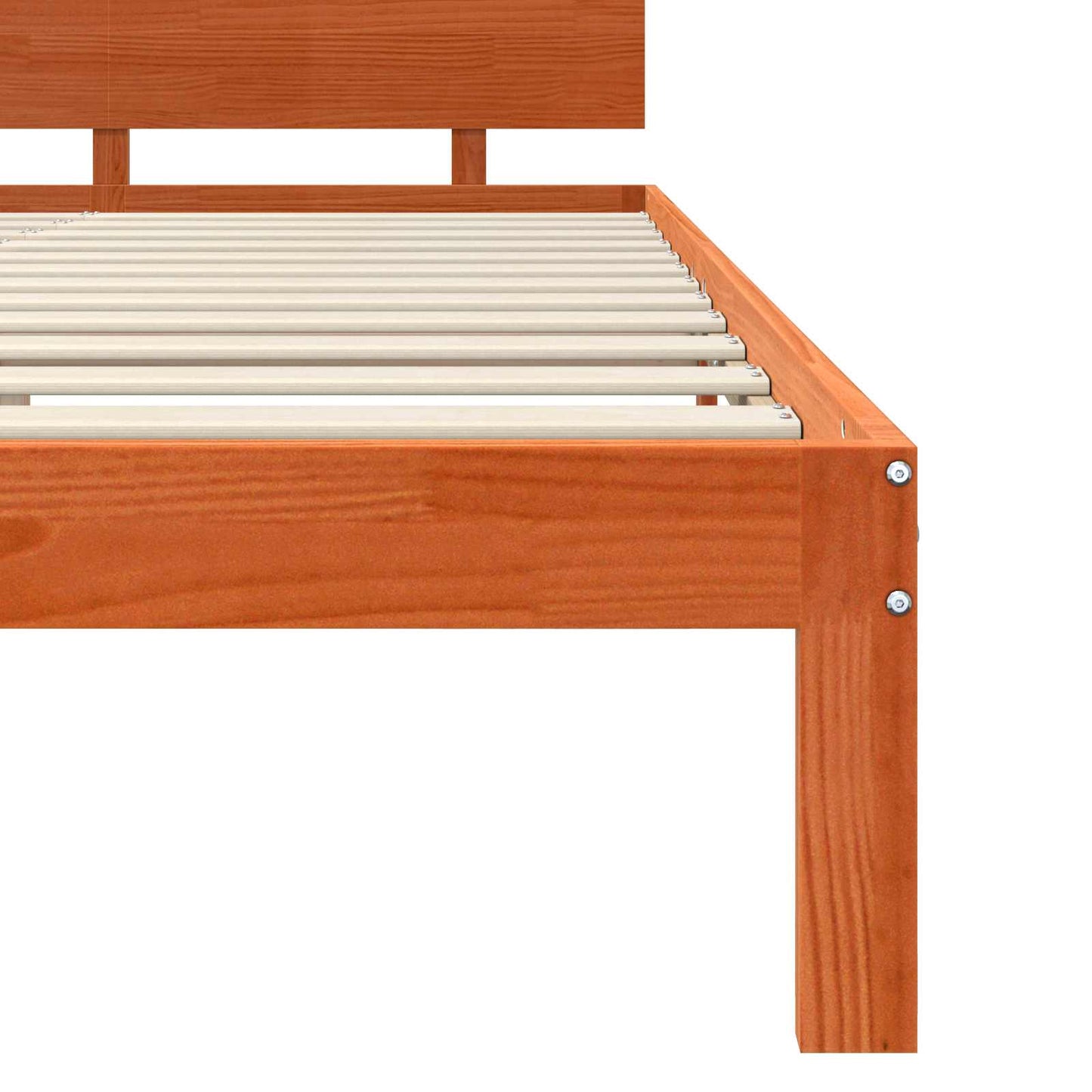 Bedframe Wasbruin 160 x 200 cm Massief grenenhout