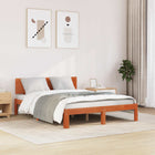 Bedframe massief grenenhout 160x200 cm wasbruin