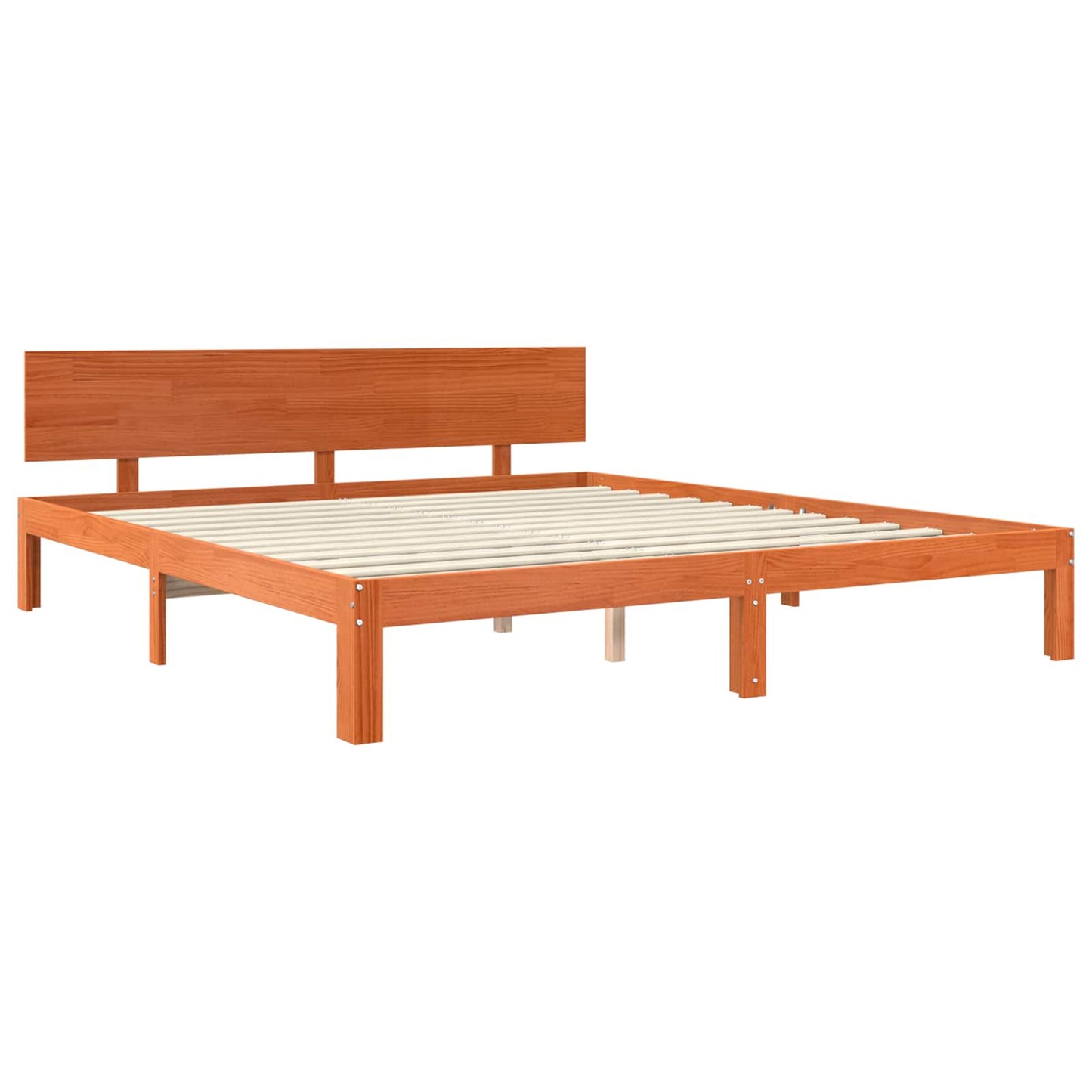 Bedframe Wasbruin 180 x 200 cm Massief grenenhout