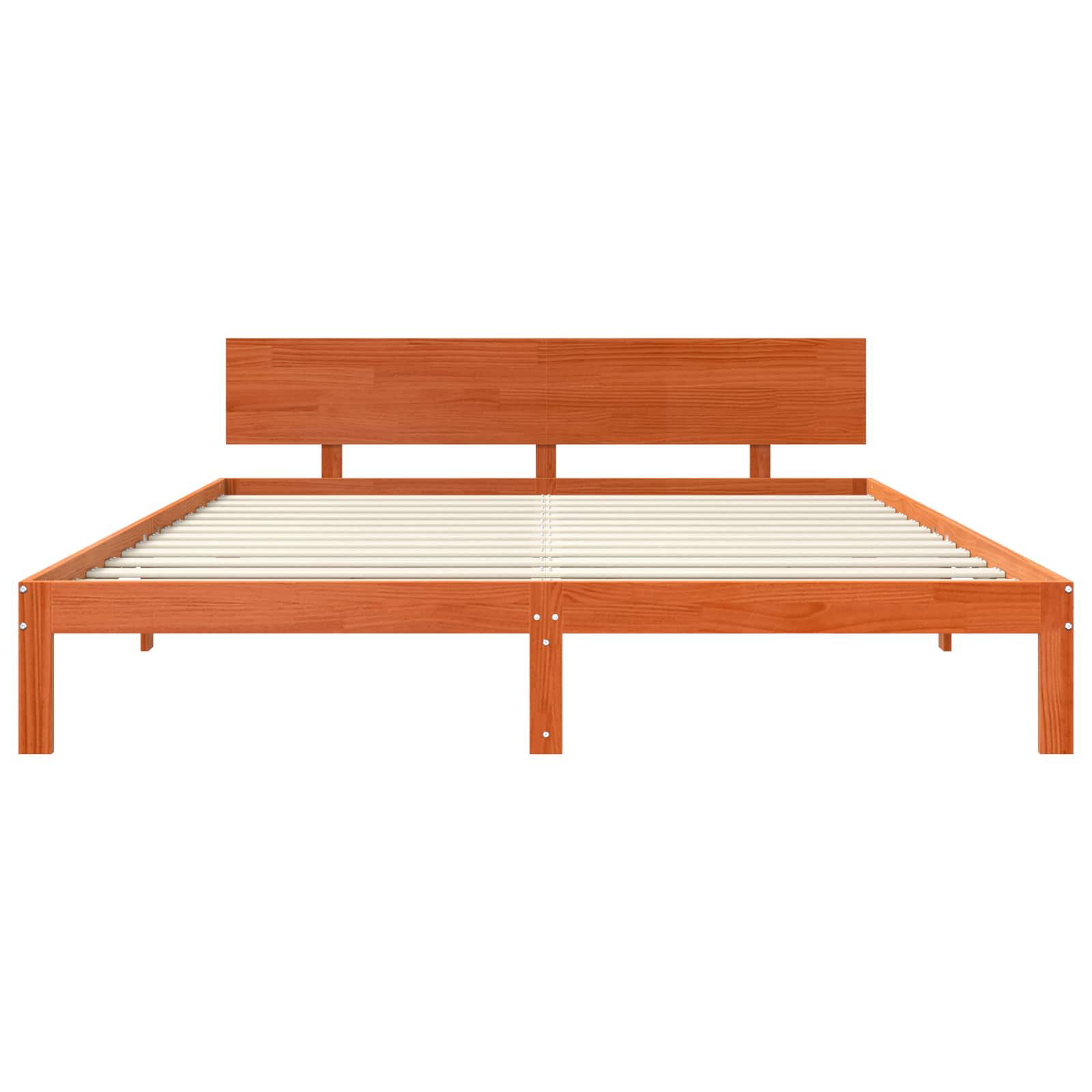 Bedframe Wasbruin 180 x 200 cm Massief grenenhout