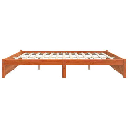 Bedframe Wasbruin 160 x 200 cm Massief Vurenhout
