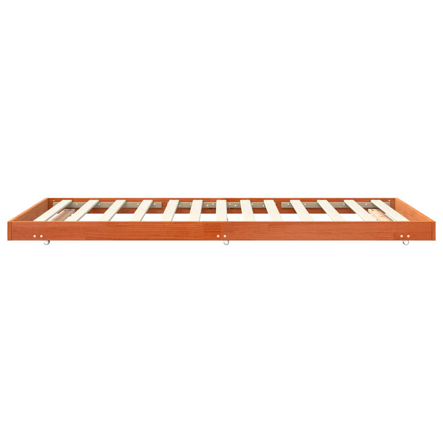 Bedframe Wasbruin 80 x 200 cm Massief grenenhout