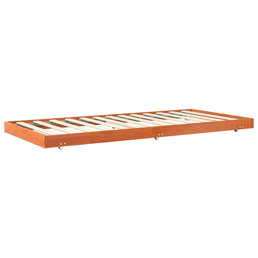 Bedframe Wasbruin 70 x 190 cm Massief grenenhout