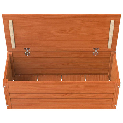 Opbergbox Wasbruin 89 x 36,5 x 33 cm Massief grenenhout