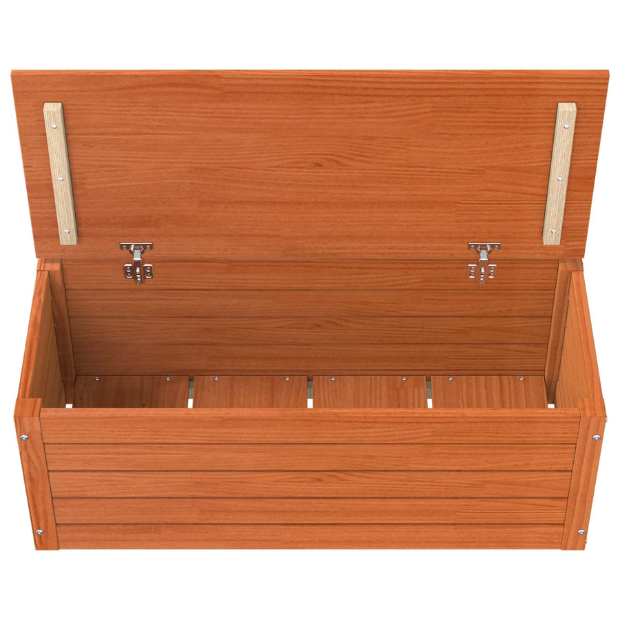 Opbergbox Wasbruin 89 x 36,5 x 33 cm Massief grenenhout