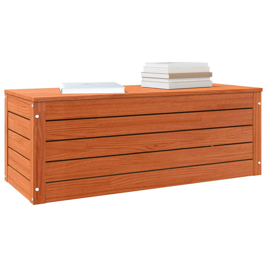 Opbergbox Wasbruin 89 x 36,5 x 33 cm Massief grenenhout
