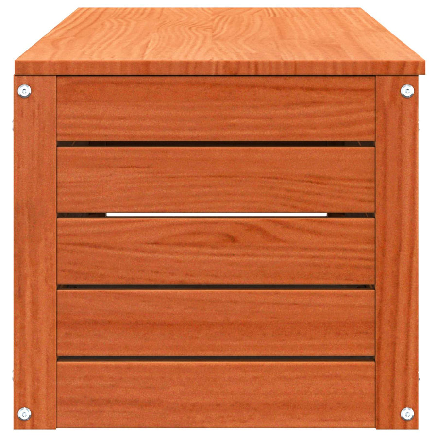 Opbergbox Wasbruin 89 x 36,5 x 33 cm Massief grenenhout